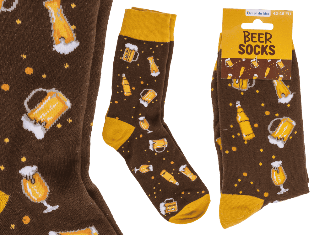 Socks, Beer, 2 sizes assorted,
