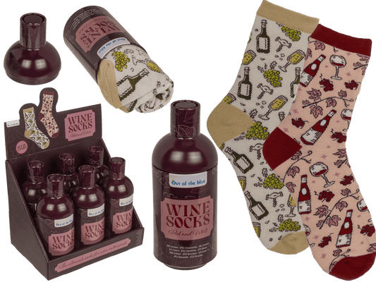 Socks, Wine, one size,
