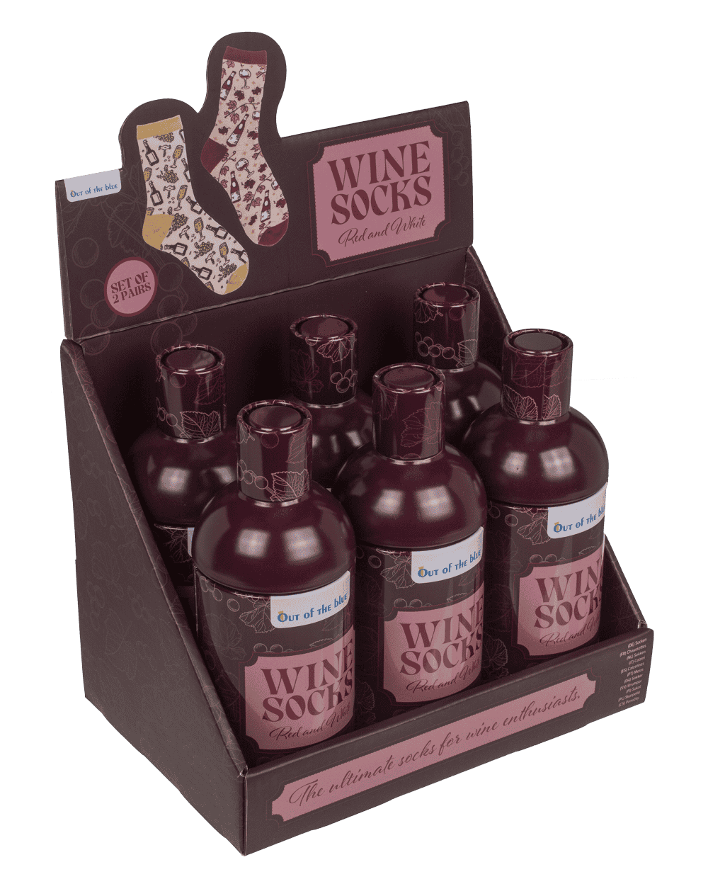 Socks, Wine, one size,