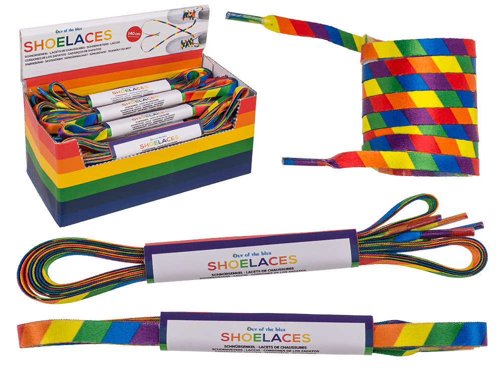 Shoelace, pride, L: 140 cm,