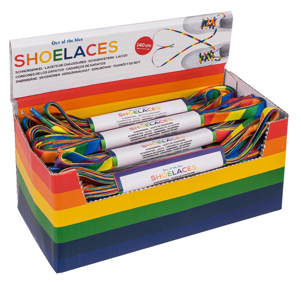 Shoelace, pride, L: 140 cm,