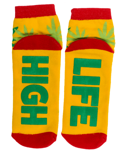 Socks, with ABS sole, High Life, one size,