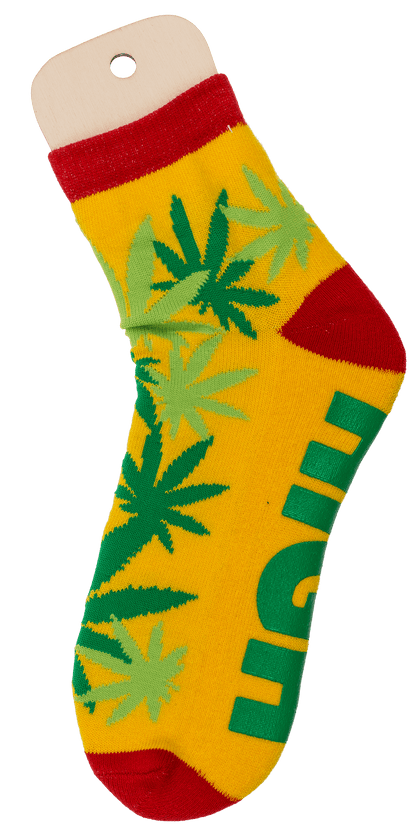 Socks, with ABS sole, High Life, one size,