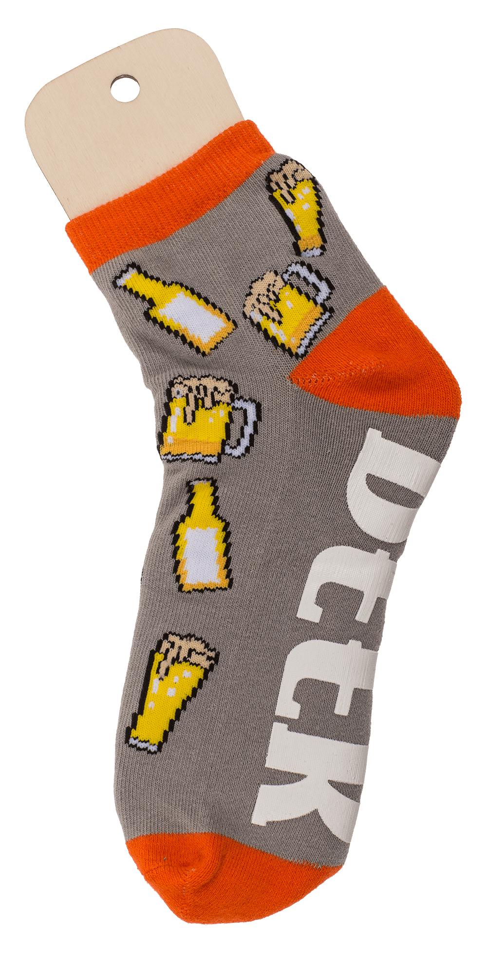 Socks, with ABS sole, Bring Beer, one size,