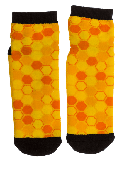 Socks, with ABS sole, Bee Happy, one size,