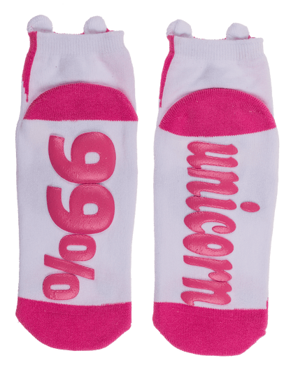 Socks, with ABS sole, 99 % Unicorn, one size,
