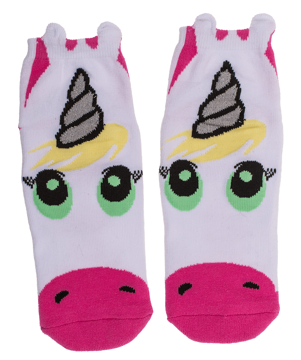 Socks, with ABS sole, 99 % Unicorn, one size,