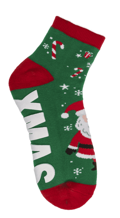 Socks, with ABS sole, Merry XMas, one size,