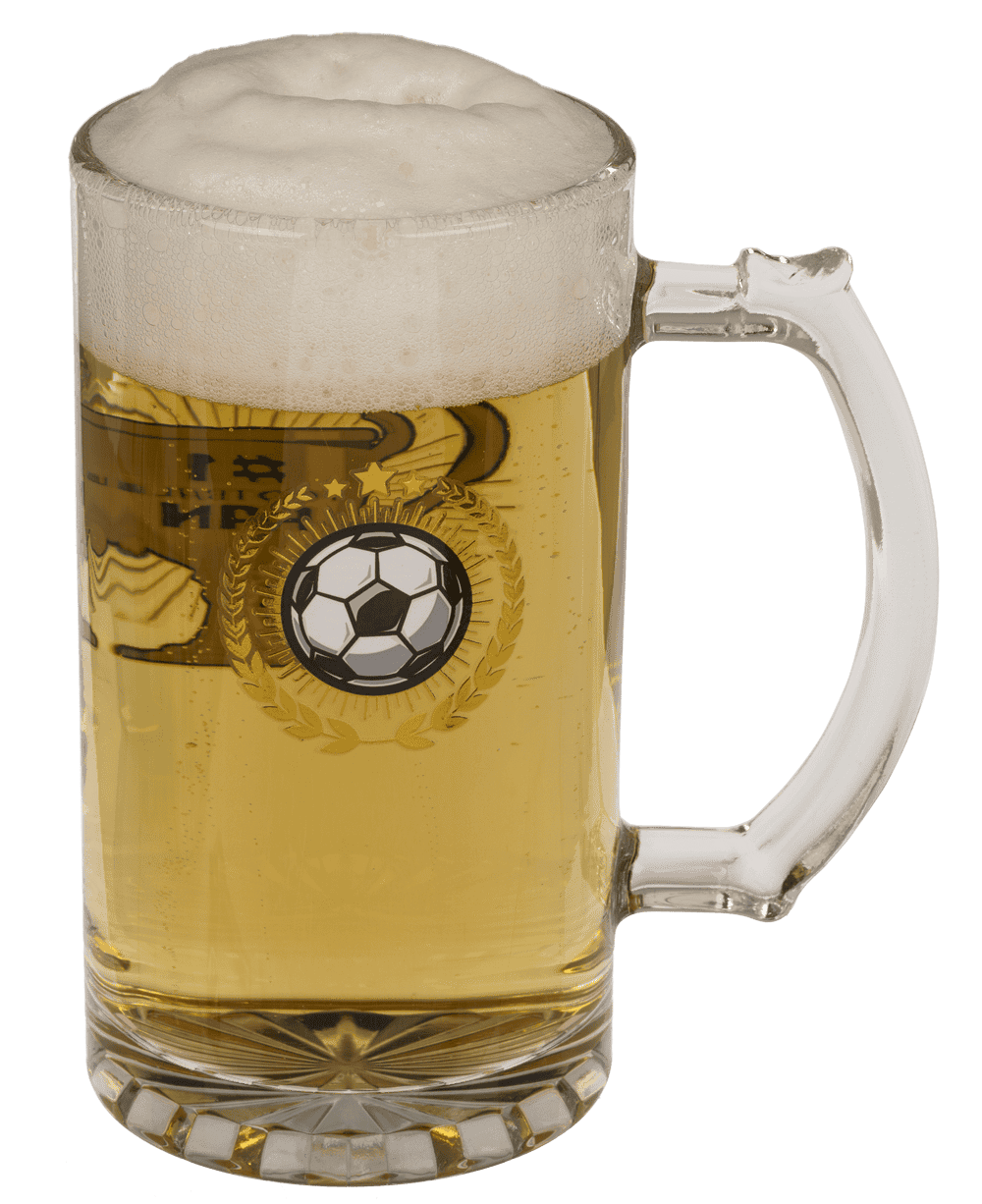 Gift-Set, Football, beer glass + socks,