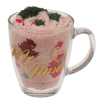 Gift set, Me Time, tea glass + fluffy socks,