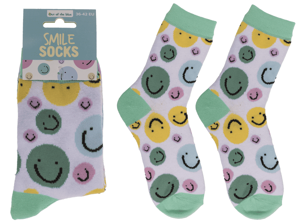 Socks, Smile, size 36-42,