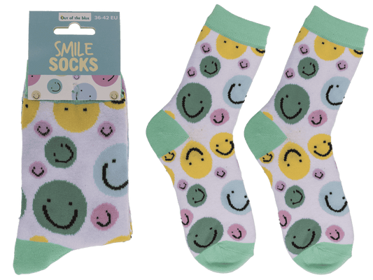 Socks, Smile, size 36-42,