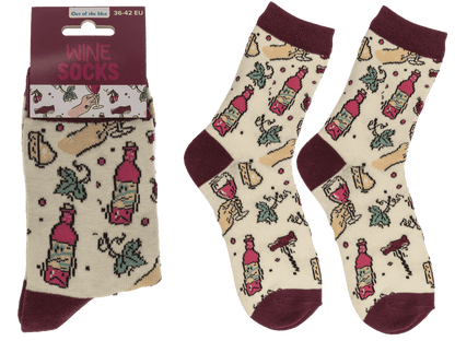 Socks, Wine, size 36-42,