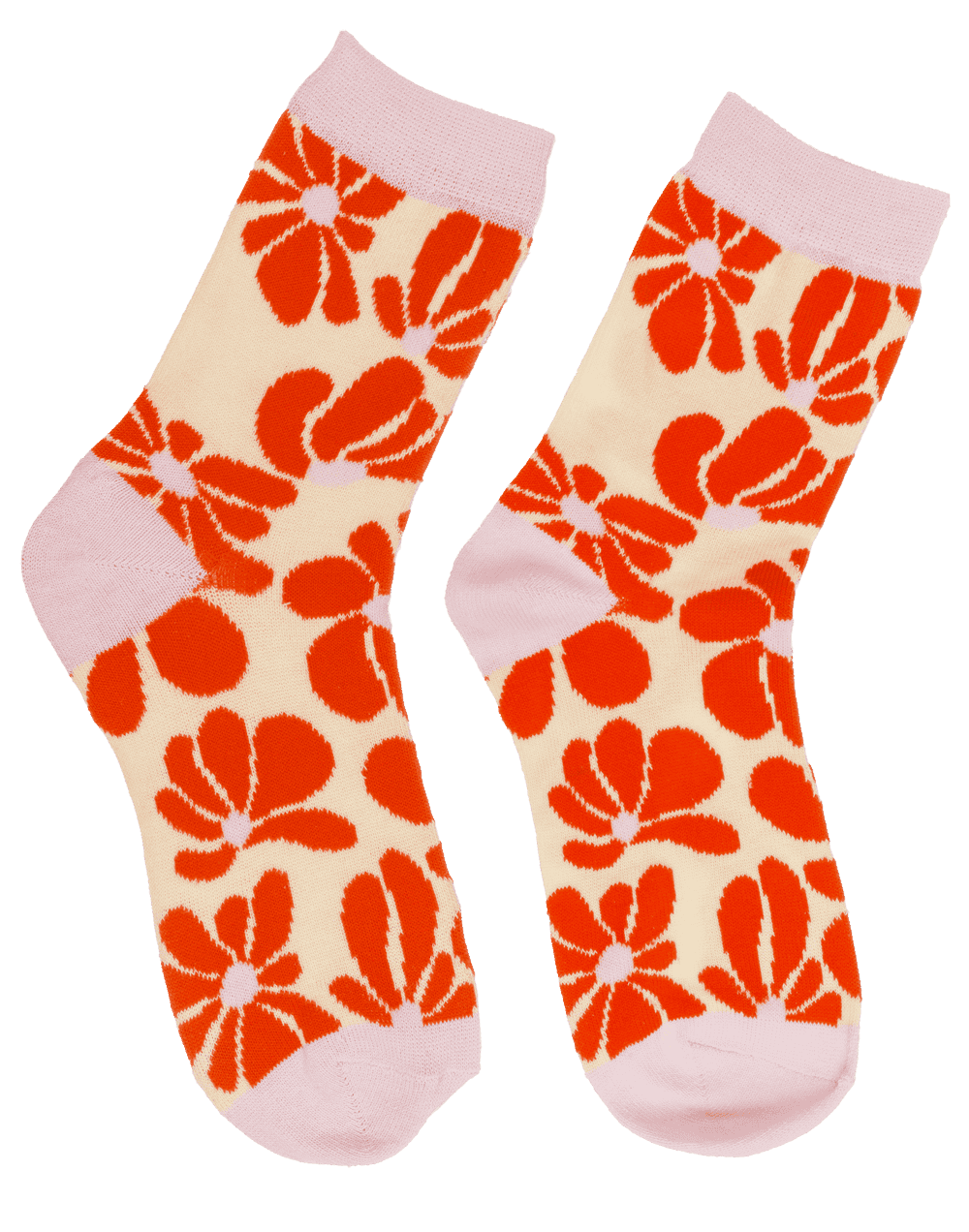 Socks, Retro Flowers, size 36-42,