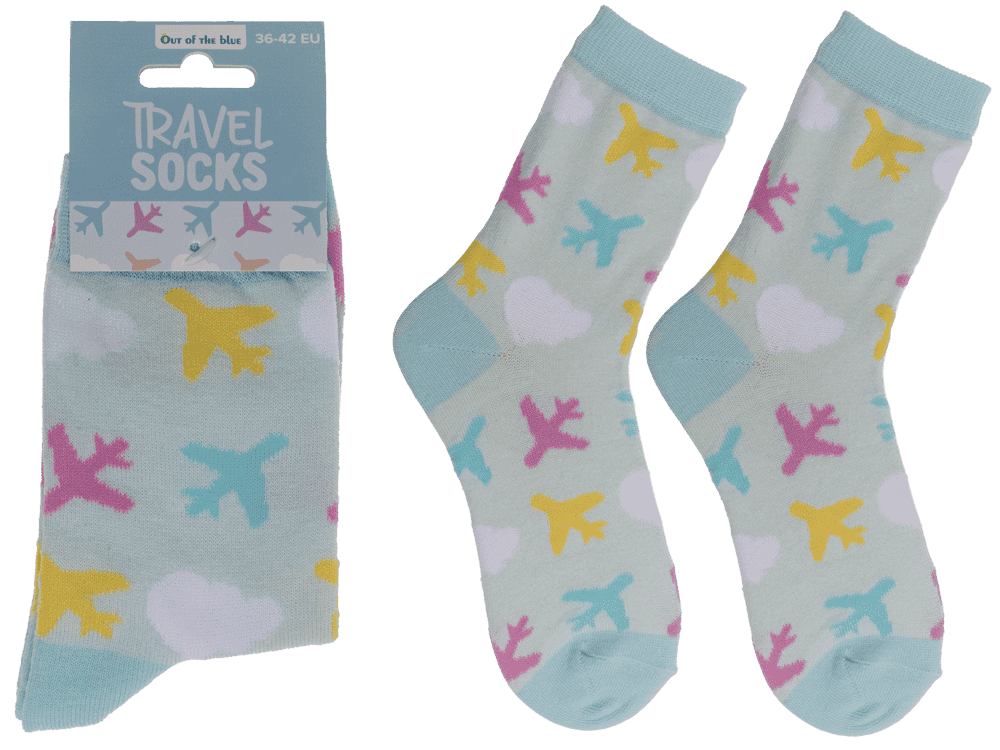 Socks, Airplane/Travel, size 36-42,