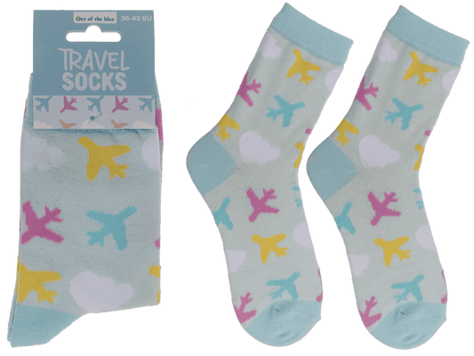 Socks, Airplane/Travel, size 36-42,