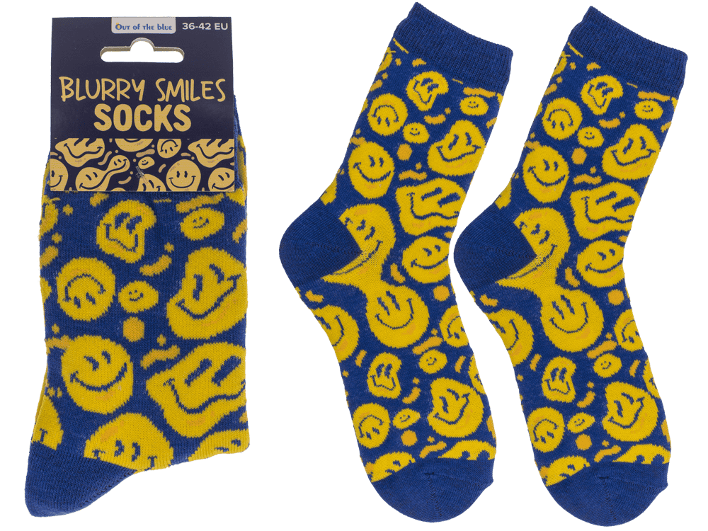 Socks, Blurry Smiles, size 36-42,