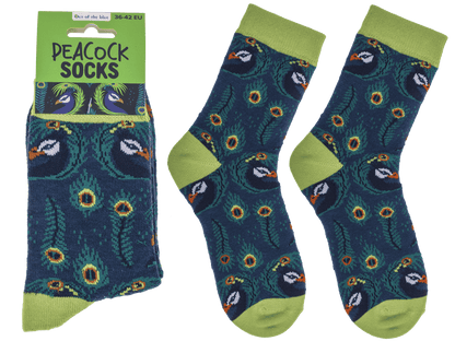 Socks, Peacock, size 36-42,