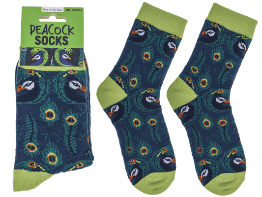 Socks, Peacock, size 36-42,