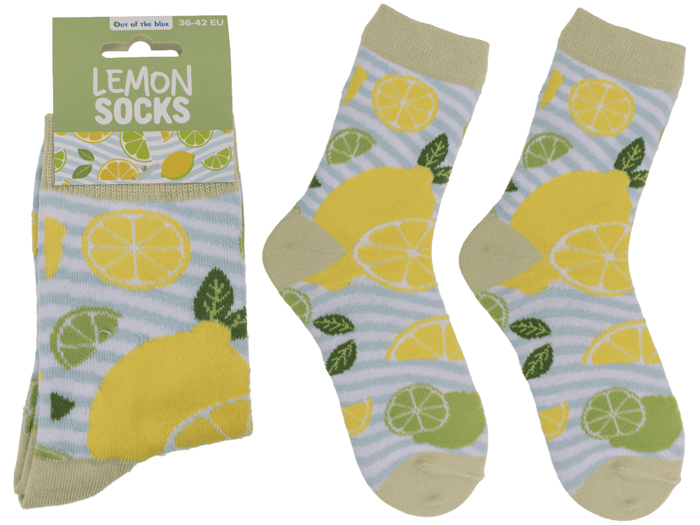 Socks, Lemons & Limes, size 36-42,