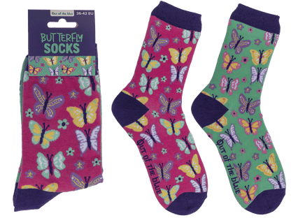 Socks, Butterfly, size 36-42,