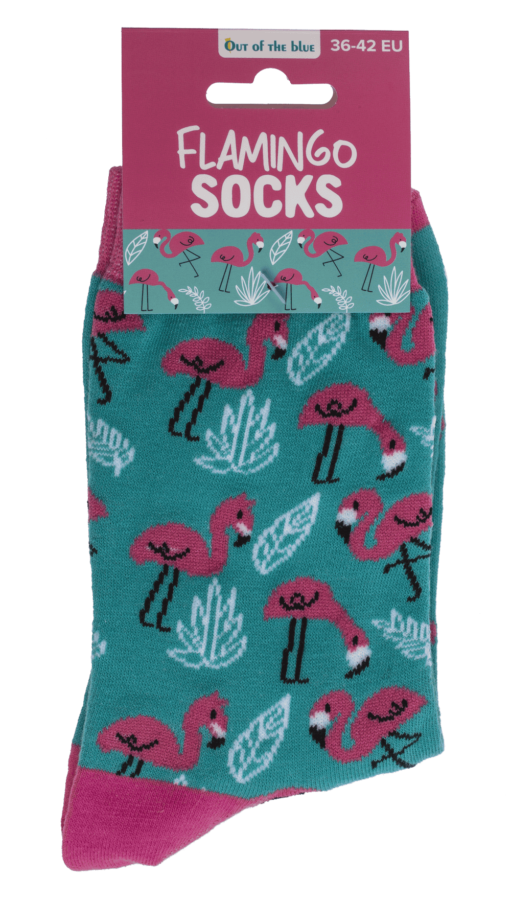 Socken, Flamingo, Größe 36-42,