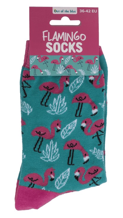 Socken, Flamingo, Größe 36-42,