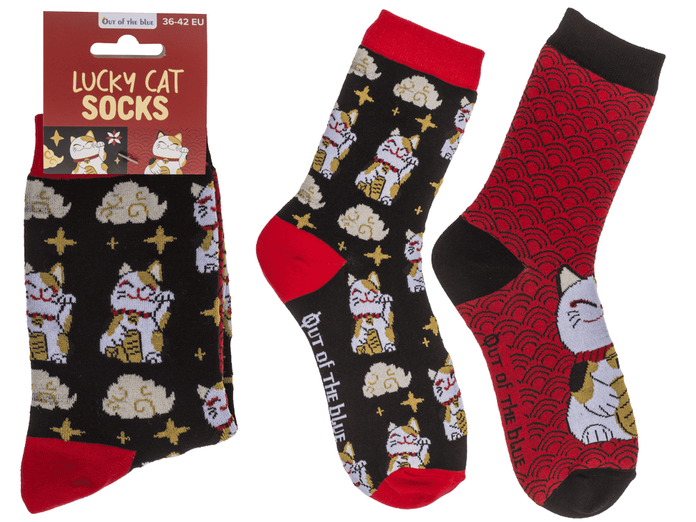 Socks, Lucky Cat, size 36-42,