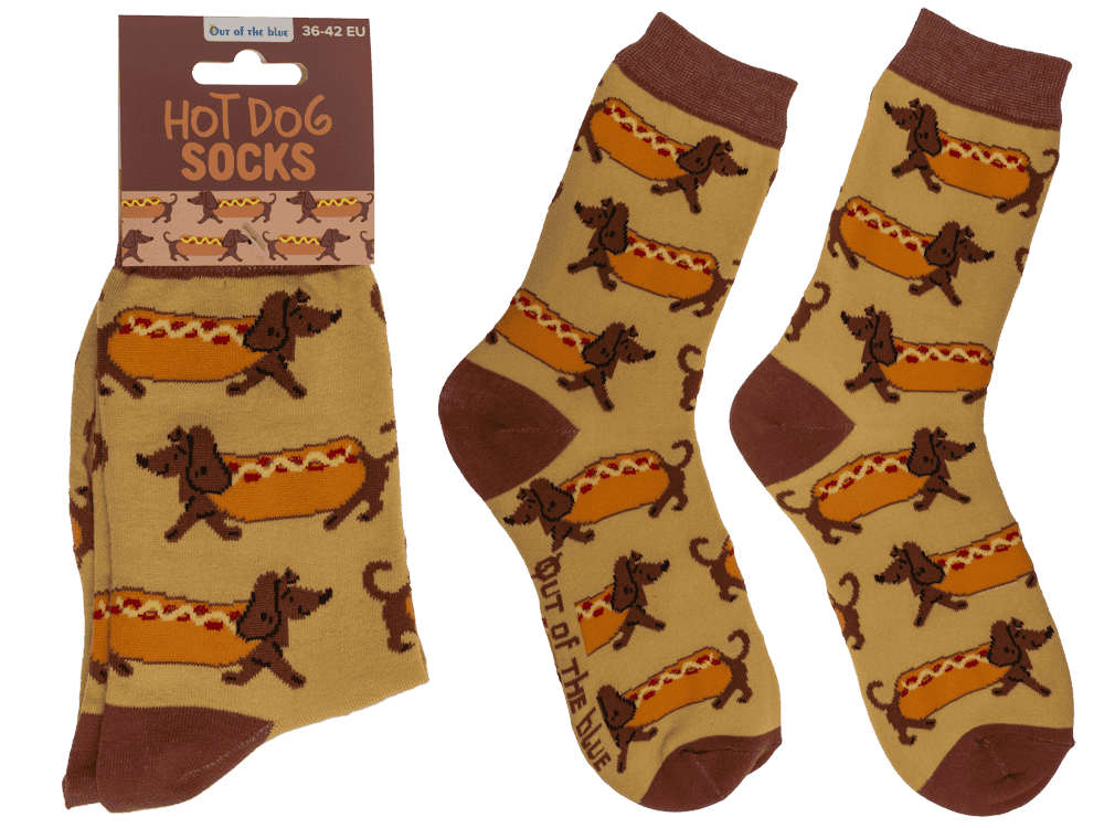 Socks, Sausage Dog, size 36-42,