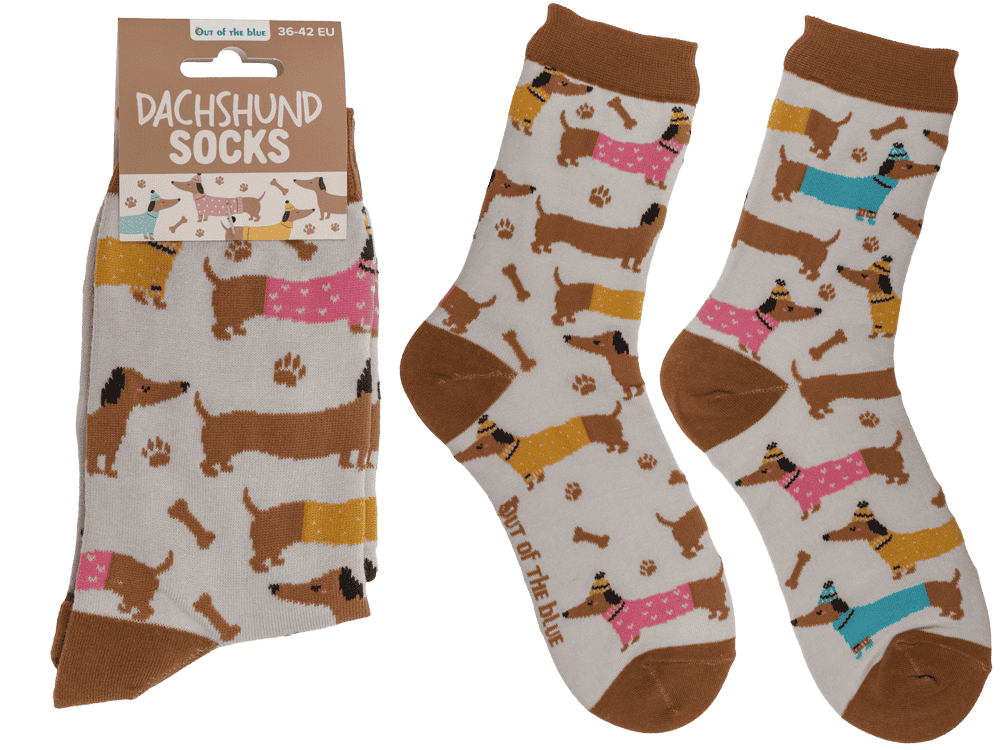 Socks, winter dachshund, size 36-42,