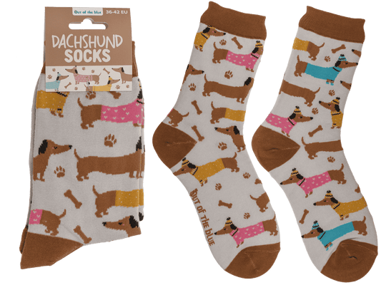 Socks, winter dachshund, size 36-42,