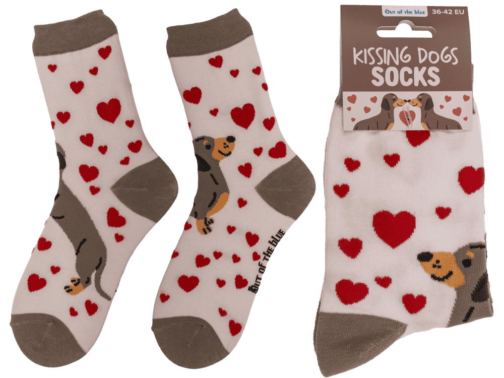 Socks, dachshund couple, size 36-42,