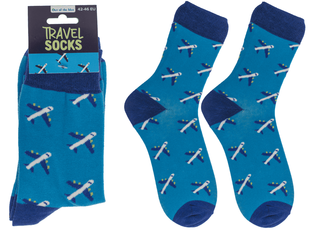 Socks, Airplane/Travel, size 42-46,