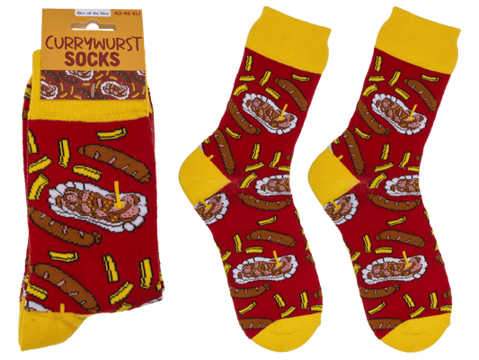 Socky, Curry Wurst. size 42-46,