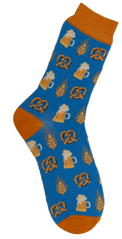 Socks, pretzel & beer, size 42-46,