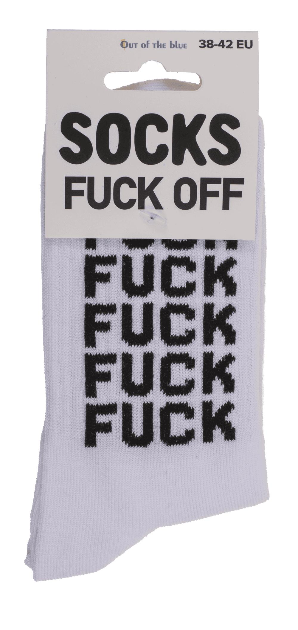 Tennis socks, Fuck Off, size 38-42,
