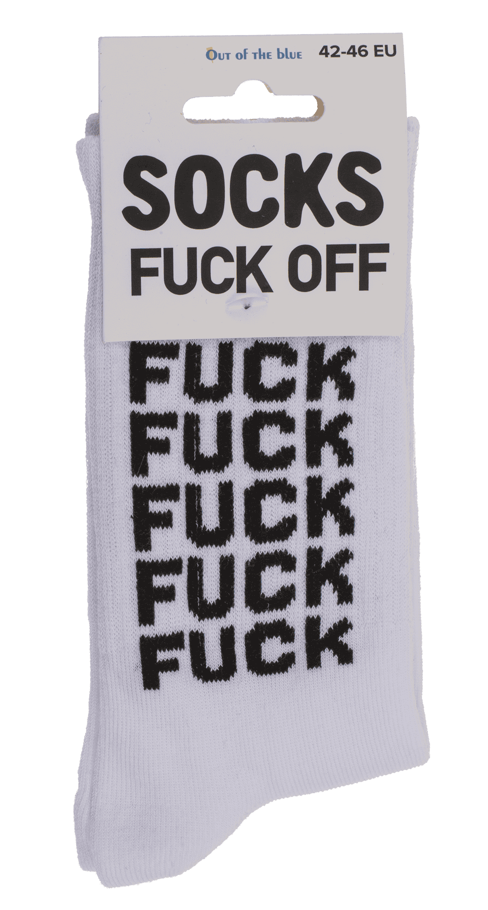 Tennis socks, Fuck Off, size 42-46,