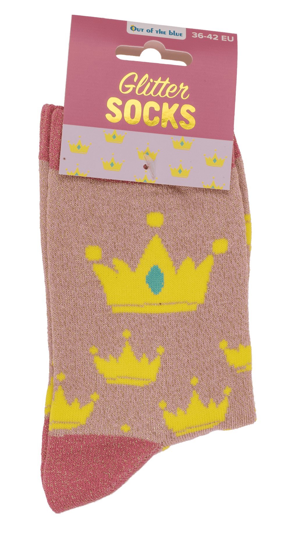 Glitter socks, princess, size 36-42,