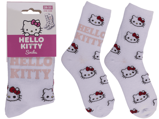 Socks, Hello Kitty, white, size 28-35,