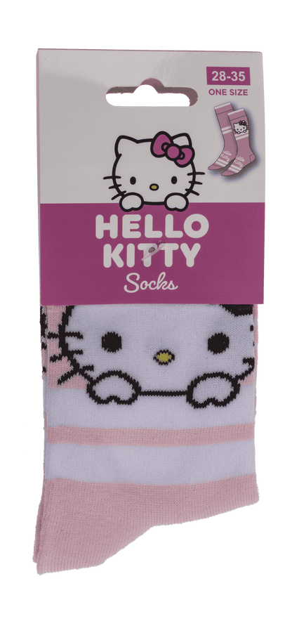 Socks, Hello Kitty, with stripes, size 28-35,