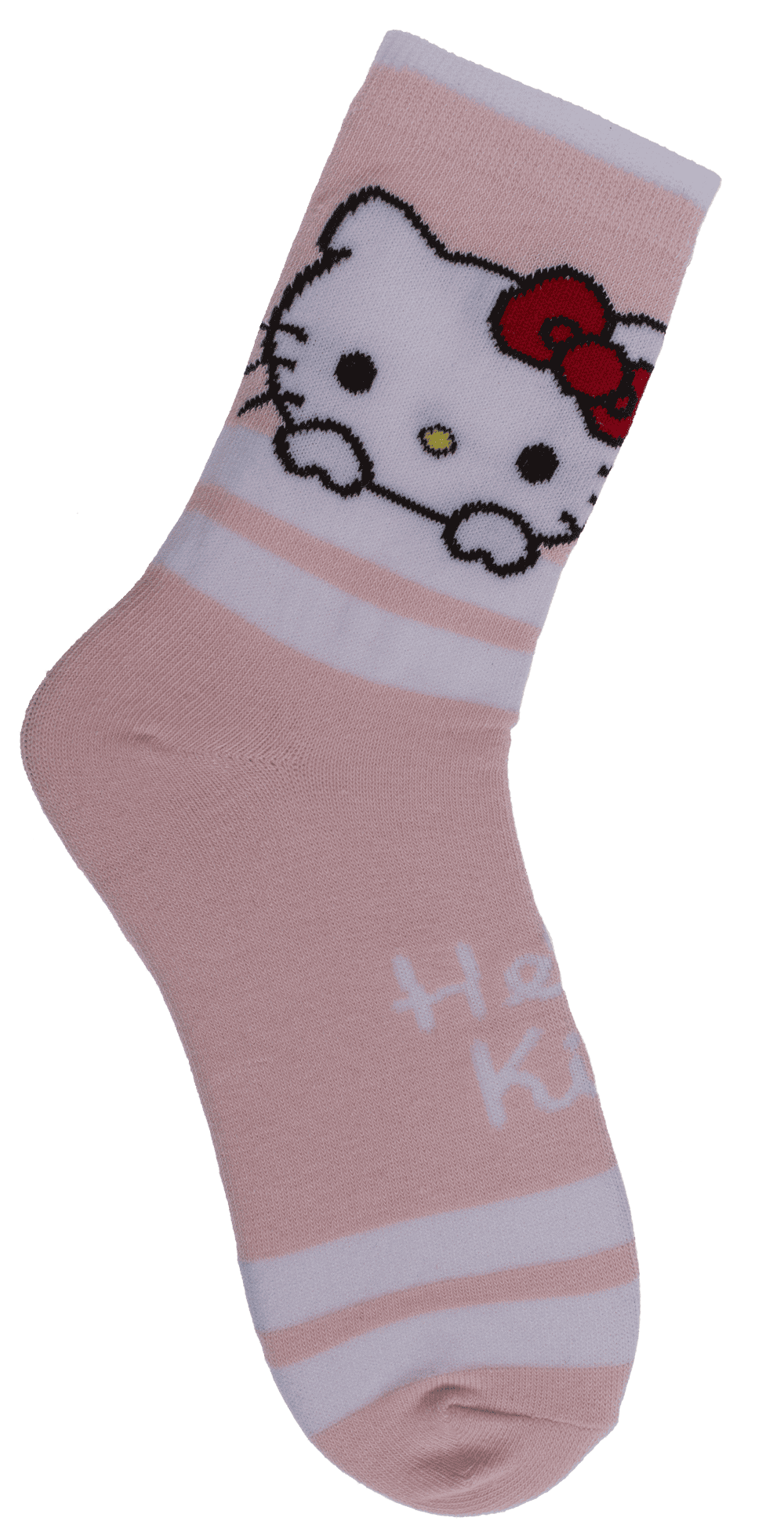 Socks, Hello Kitty, with stripes, size 28-35,