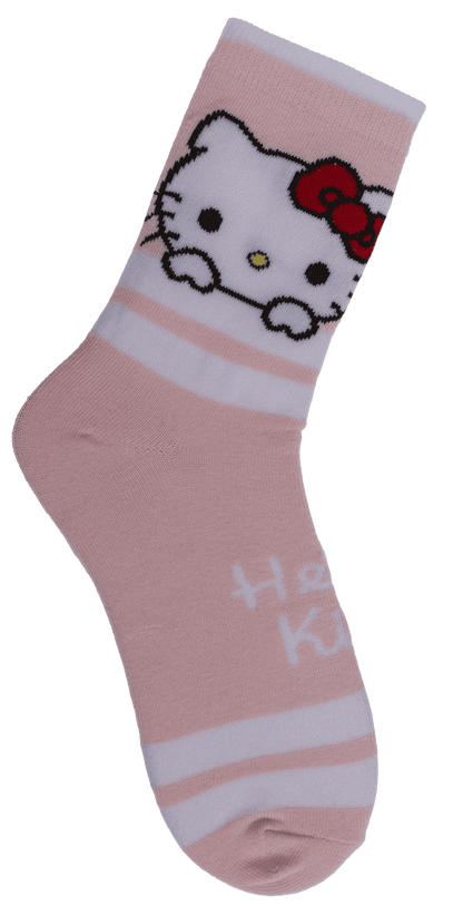 Socks, Hello Kitty, with stripes, size 28-35,