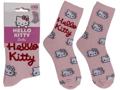 Socks, Hello Kitty, pink, size 28-35,