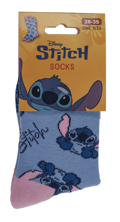 Socks, Stitch, blue, size 28-35,