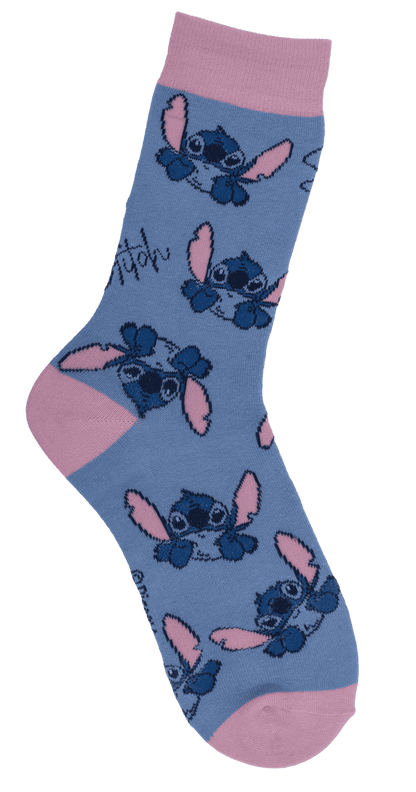 Socks, Stitch, blue, size 28-35,