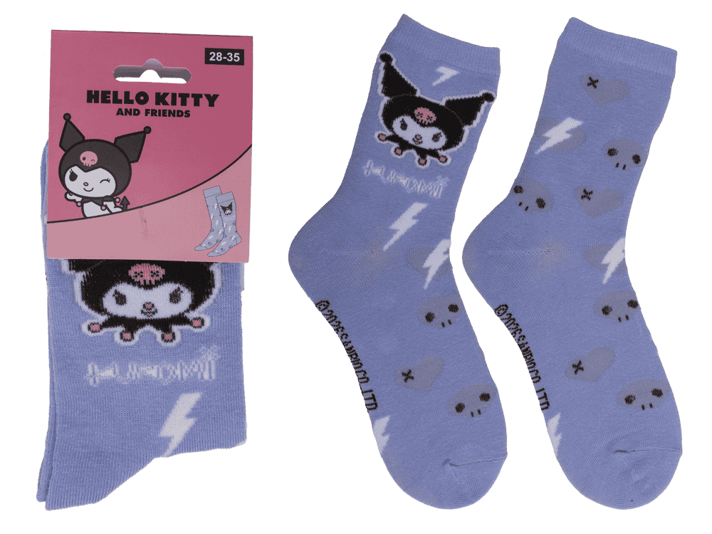 Socks, Kuromi, size 28-35,