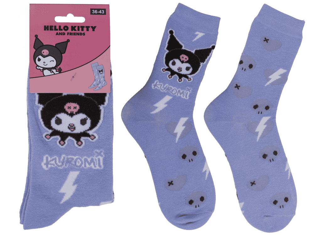 Socks, Kuromi, size 36-43,