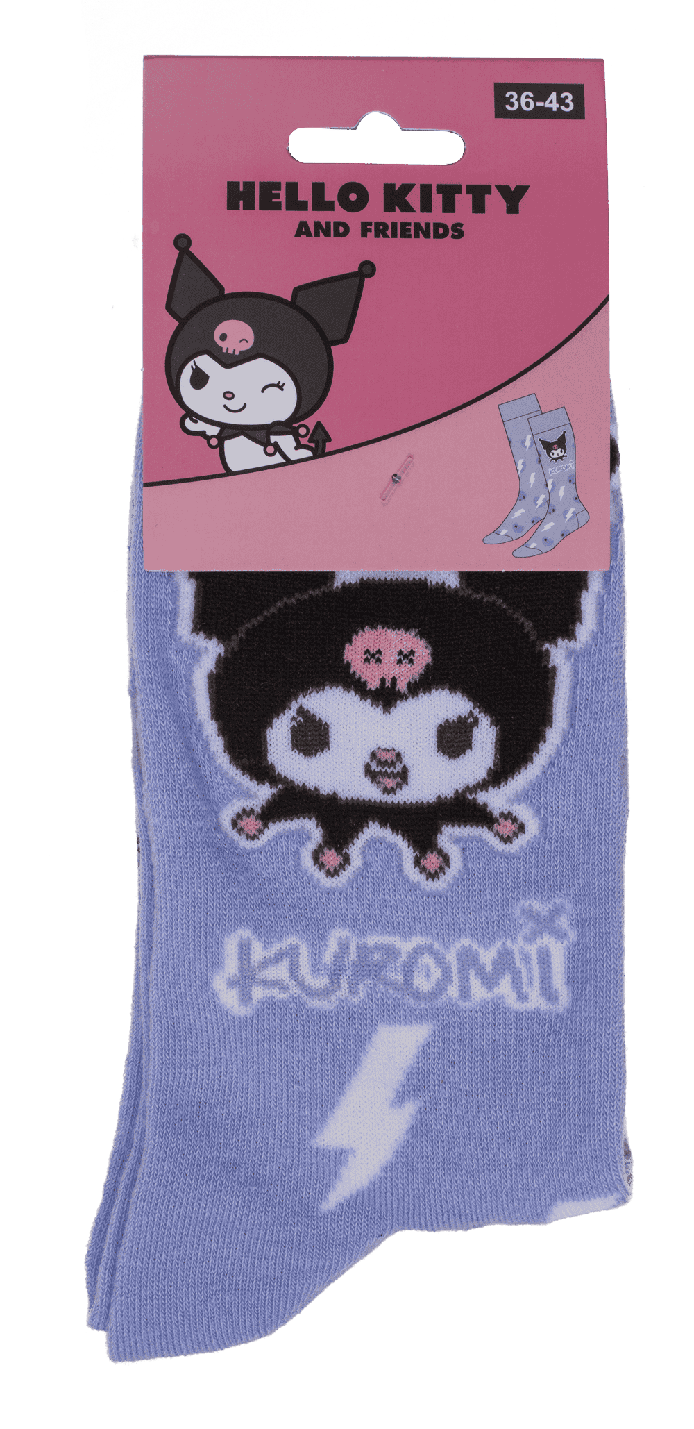 Socks, Kuromi, size 36-43,