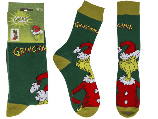 Socks, The Grinch, size 40-46,