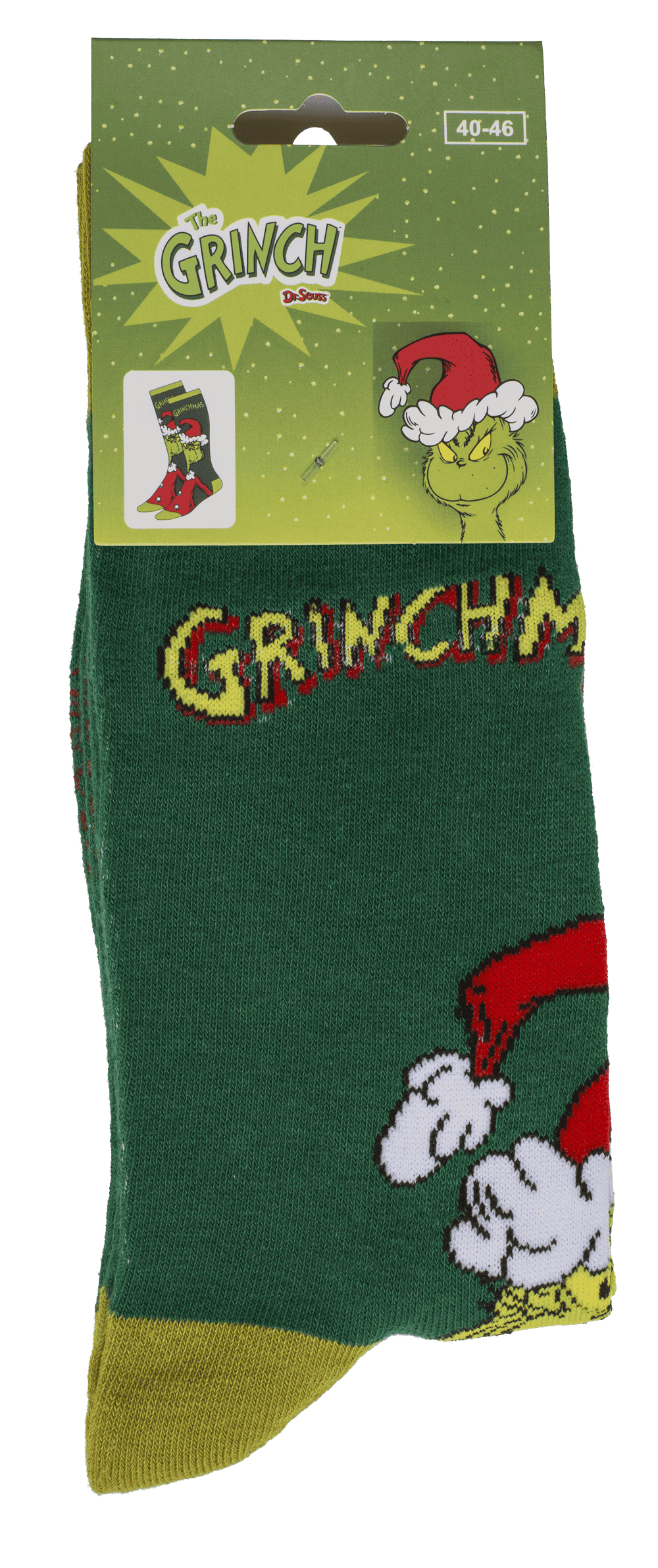 Socks, The Grinch, size 40-46,